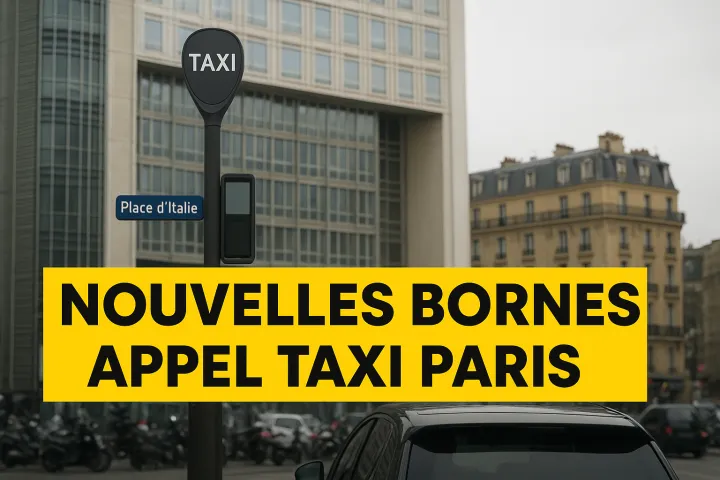 Nouvelles bornes d’appel de taxi à Paris : où les trouver en 2025 ?