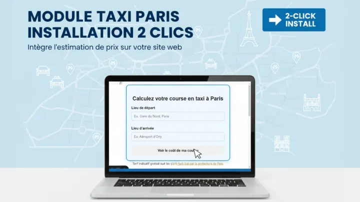 Widget Taxi : le module gratuit pour estimer le prix d’un taxi à Paris