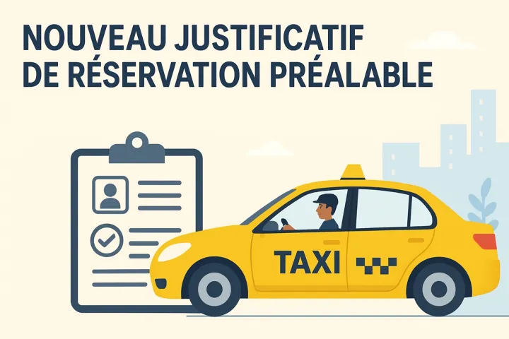 Nouveau justificatif de réservation préalable : ce que changent les règles pour les taxis